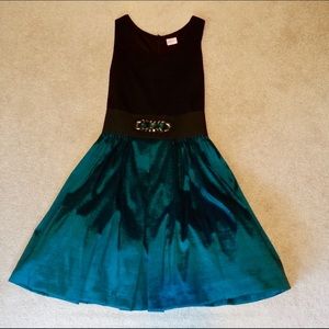 Zoe Ltd green blue girls size 10 dress formal